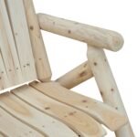 Adirondack sodo kėdė iš eglės medienos su aukštu atlošu – Paveikslėlis 5
