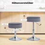 Aksominė baro kėdė su daiktadėže – Paveikslėlis 6