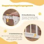 Apsauginiai varteliai augintiniams, reguliuojami 75-95 cm, su dvipusiu atidarymu