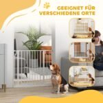 Apsauginiai varteliai augintiniams, reguliuojami 75-95 cm, su dvipusiu atidarymu
