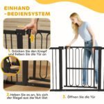 Apsauginiai varteliai šunims, reguliuojamo pločio 76-104 cm, montuojami be gręžimo – Paveikslėlis 6