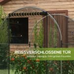 Augalų apsaugos tinklas su durelėmis ir tvirtu plieniniu rėmu, 1,2x1,5x1,5 m – Paveikslėlis 7