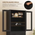 Aukšta virtuvės spintelė su akrilo durelėmis ir stalčiumi – Paveikslėlis 6