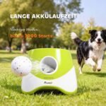 Automatinis kamuoliukų metiklis mažiems ir vidutiniams šunims, 3 atstumai ir 3 kamuoliukai