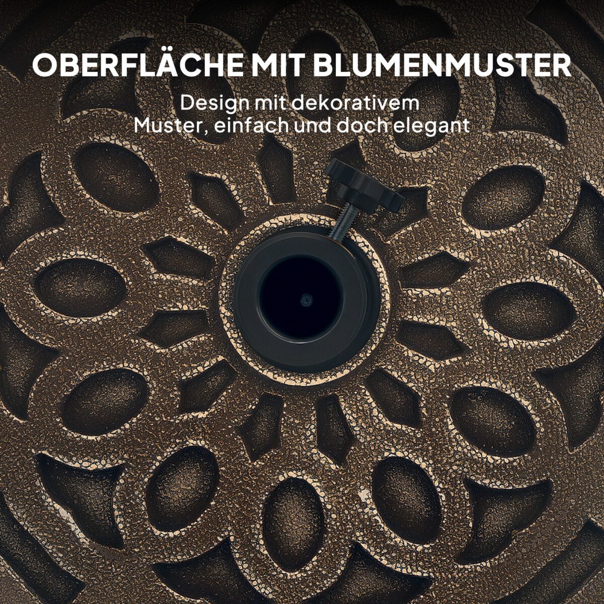 Betoninis skėčio stovas su ratukais skirtas 32/38/48 mm stiebams – Paveikslėlis 7