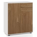 Bufetas su 2 stalčiais ir 3 reguliuojamomis lentynomis (Natūrali)