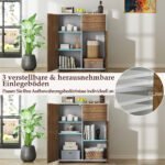 Bufetas su 2 stalčiais ir 3 reguliuojamomis lentynomis (Natūrali) – Paveikslėlis 3