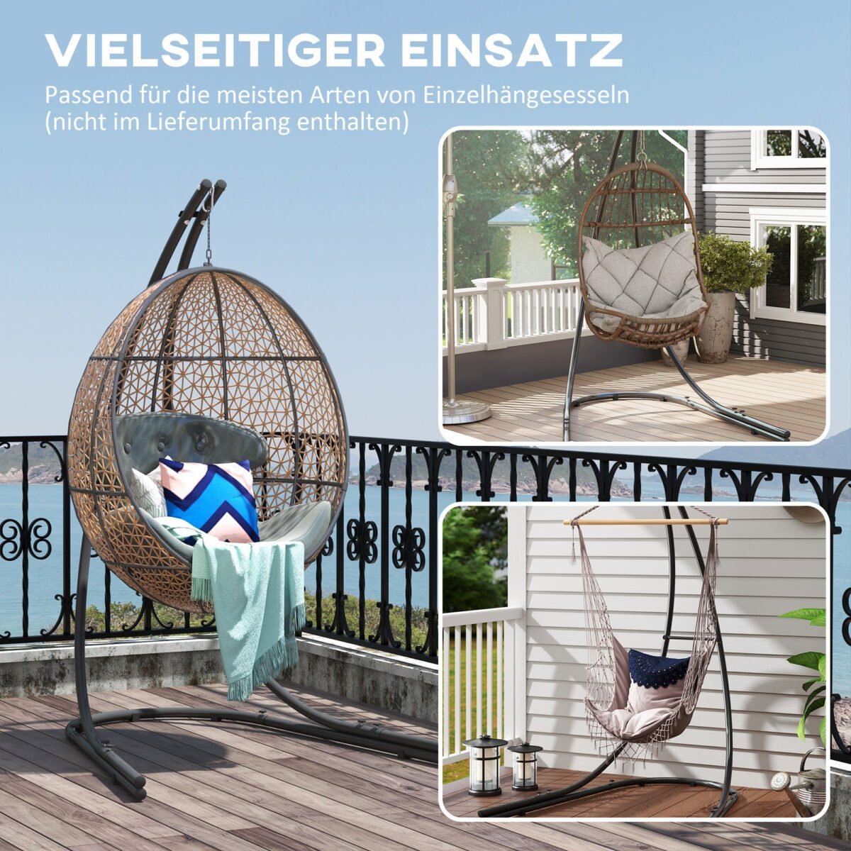 C formos pakabinamo krėslo stovas iki 150 kg – Paveikslėlis 4