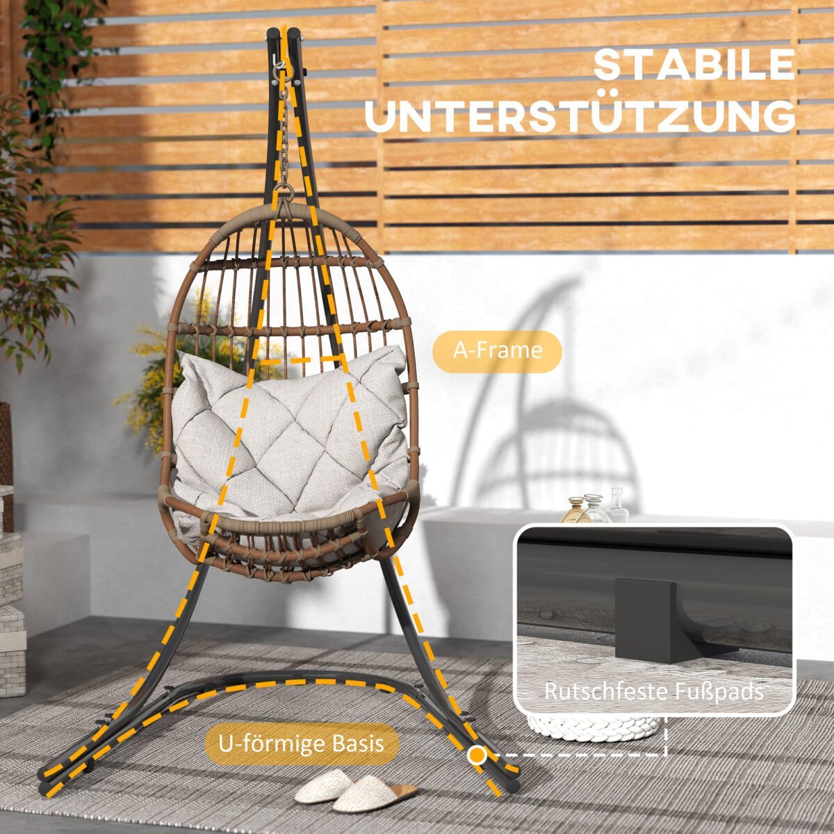 C formos pakabinamo krėslo stovas iki 150 kg – Paveikslėlis 6