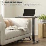 Reguliuojamo aukščio staliukas nešiojamam kompiuteriui su C formos pagrindu ir ratukais – Paveikslėlis 5