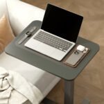 Reguliuojamo aukščio staliukas nešiojamam kompiuteriui su C formos pagrindu ir ratukais – Paveikslėlis 9