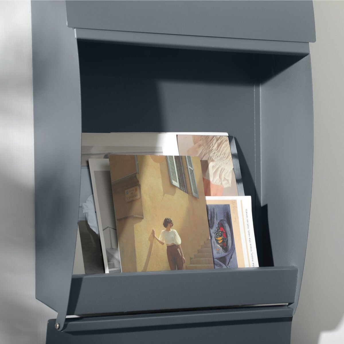 Cinkuoto plieno rakinama pašto dėžutė su 30 cm ilga anga – Paveikslėlis 8