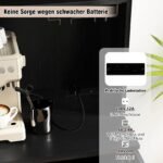 Daugiafunkcinė spintelė su įkrovimo stotele ir vyno taurių laikikliu (Juoda) – Paveikslėlis 3