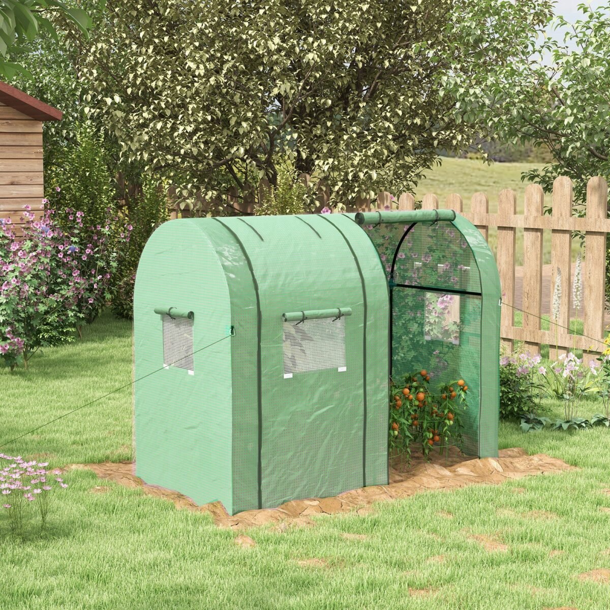 Dviejų zonų šiltnamis su susukamomis durimis – Paveikslėlis 2