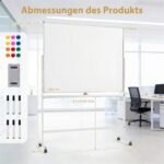 Dvipusė magnetinė aukščio reguliavimo lenta su ratukais (Balta) – Paveikslėlis 2