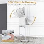 Dvipusė magnetinė aukščio reguliavimo lenta su ratukais (Balta) – Paveikslėlis 4