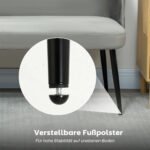 Dvivietė moderni aksominė sofa – Paveikslėlis 6