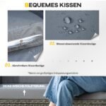 Lauko dvivietė ratano stiliaus sofa su pagalvėlėmis