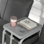 Dvivietės sodo sūpuoklės su stogeliu ir integruotu staliuku – Paveikslėlis 9