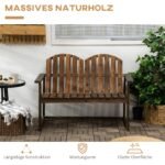 Dvivietis kaimisko stiliaus sodo suoliukas 6