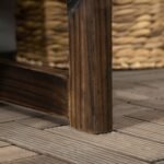 Dvivietis kaimisko stiliaus sodo suoliukas 9