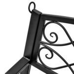 Dvivietis pakabinamas metalinis sūpynių suoliukas su grandinėmis – Paveikslėlis 8