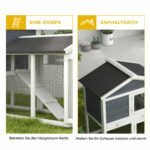 Eglės medienos smulkių gyvūnų namelis su išbėgimo zona ir ištraukiamu padėklu – Paveikslėlis 7