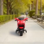 Elektrinis motociklas vaikams su nuimamais atraminiais ratais, garso ir šviesos efektais