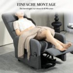 Elektrinis relaksacinis krėslas su pakėlimo funkcija – Paveikslėlis 7