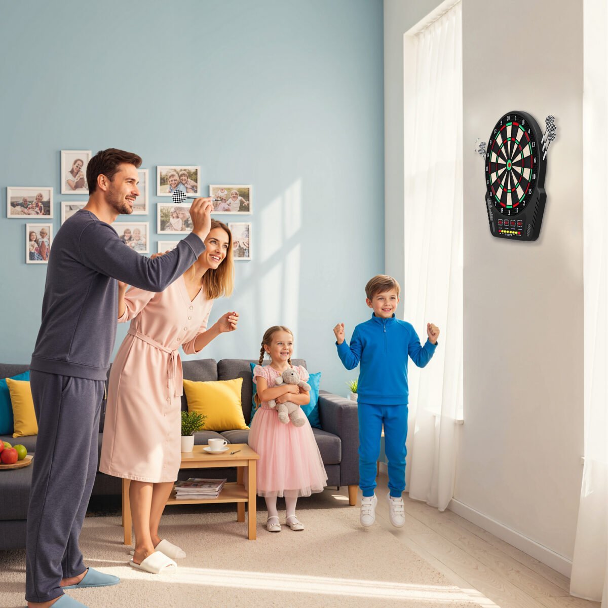 Elektroninė smiginio lenta su automatiniu taškų skaičiavimu ir 27 žaidimais – Paveikslėlis 2