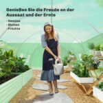 Erdvus plėvelinis šiltnamis 6x3x2 m su 8 langais ir tinkleliais nuo vabzdžių bei tvirtu plieno rėmu – Paveikslėlis 7