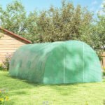 Erdvus plėvelinis šiltnamis 6x3x2 m su 8 langais ir tinkleliais nuo vabzdžių bei tvirtu plieno rėmu – Paveikslėlis 9