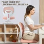 Ergonominė biuro kėdė su C formos nugaros atrama