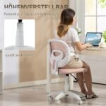 Ergonominė biuro kėdė su C formos nugaros atrama