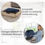 Ergonomiškas pripučiamas poilsio krėslas su nuimamu užvalkalu (Mėlyna) – Paveikslėlis 5