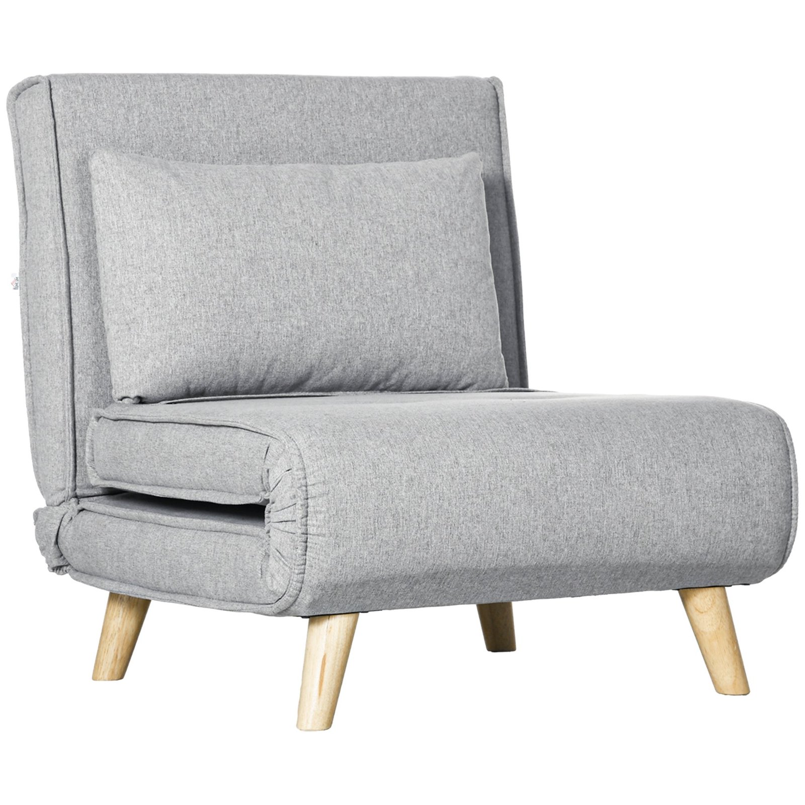 FOTELIS-LOVA su 6 pakopų atlošo reguliavimu ir lino imitacijos audiniu