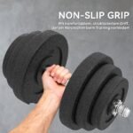 Grindis tausojantis reguliuojamo svorio hantelių rinkinys 40 kg