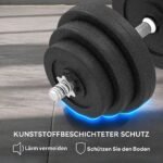 Grindis tausojantis reguliuojamo svorio hantelių rinkinys 40 kg