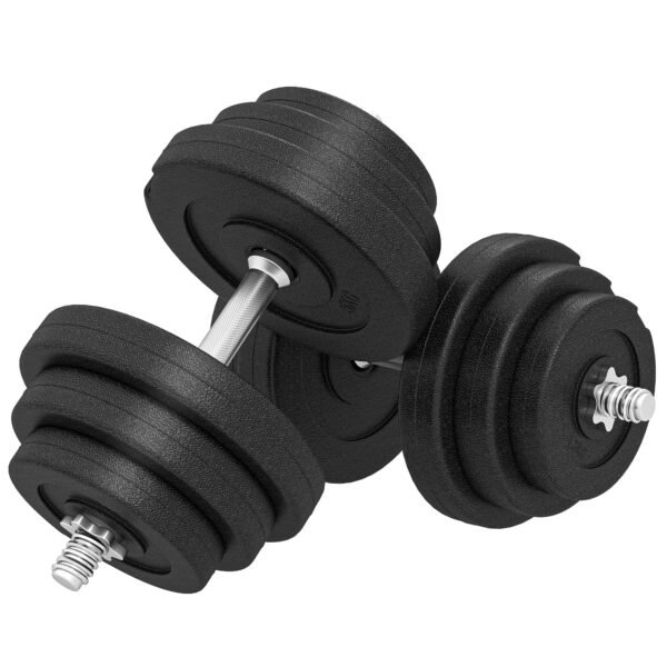 Grindis tausojantis reguliuojamo svorio hantelių rinkinys 40 kg