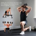 Grindis tausojantis reguliuojamo svorio hantelių rinkinys 40 kg