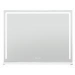 Holivudo stiliaus apšviestas makiažo veidrodis su reguliuojamu apšvietimu ir jutikliniu valdymu (Sidabrinė)