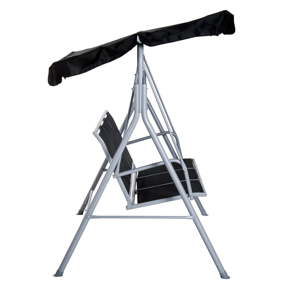 Holivudo trivietės sūpynės su reguliuojamu stogeliu – Paveikslėlis 8