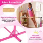 Horizontalus gimnastikos skersinis su 12 aukščio reguliavimo lygių (Rožinė) – Paveikslėlis 5