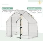 Ieinamas plevelinis siltnamis su tvirta plevele 180x100x168 cm 5
