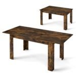 Išplečiamas valgomojo stalas 4-6 asmenims (Rustikinė ruda)