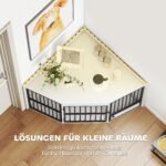 Kampinė šunų dėžė su atverčiamomis maitinimo durelėmis