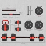 Keturi viename reguliuojamo svorio hantelių rinkinys 25 kg – Paveikslėlis 3