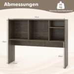 Kompaktiška 4 skyrių rašomojo stalo daiktų lentyna (Ruda) – Paveikslėlis 2