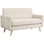 Dvivietė sofa kompaktiška ir patogi su spyruokliniu pagrindu