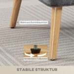 Kompaktiška dvivietė šenilinė sofa su sparnuotu atlošu – Paveikslėlis 6